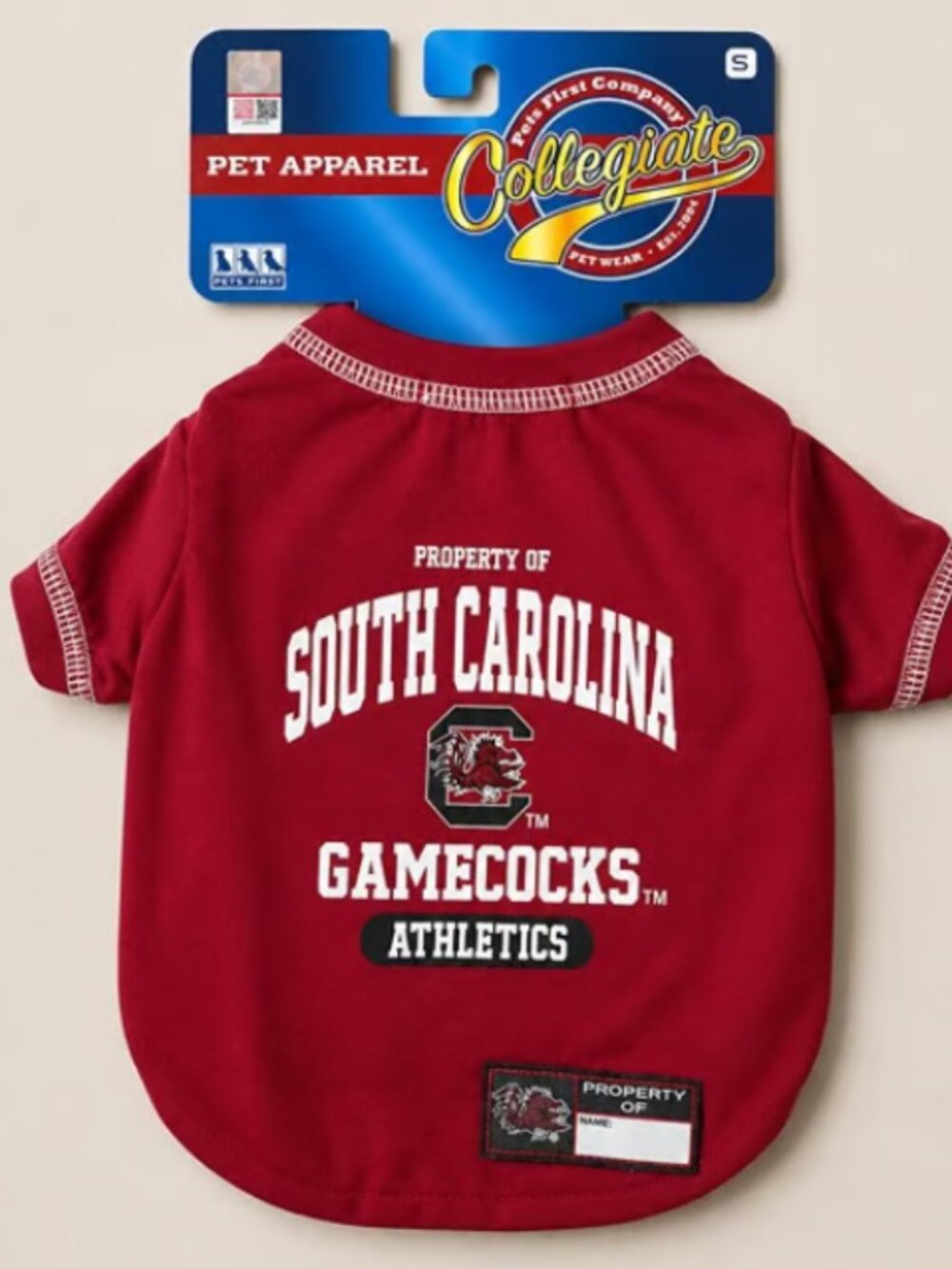 NWT South Carolina Gamecocks Pet Shirt Size Small 9-12" Dog Cat NCAA